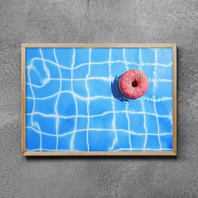Pool Donut - ohne Rahmen - 50x70