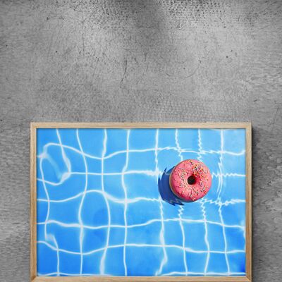Pool Donut - ohne Rahmen - 50x70