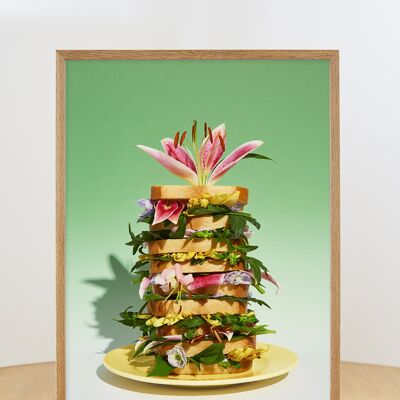Dagwood-Blumen-Sandwich - ohne Rahmen - 50x70