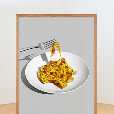 Mesurer Spaghetti - sans cadre - 50x70