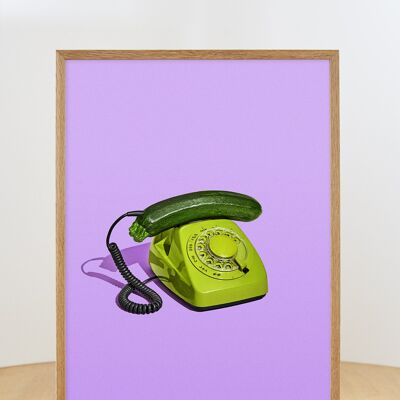Zucchini-teléfono - sin marco - 50x70