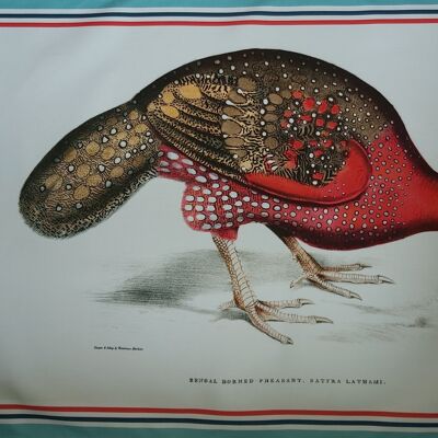 Pheasant Antique Print Tea Towel