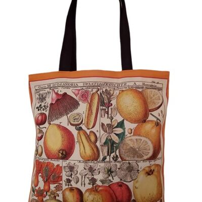 Exotic Fruit Antique Print Small Tote / Shopping Bag