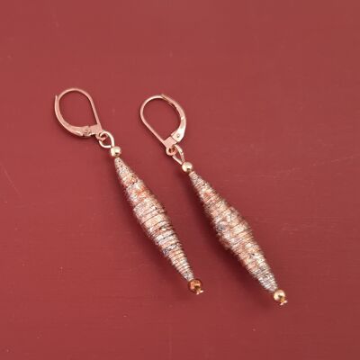 Boucle d'oreille DIANE Or Rose