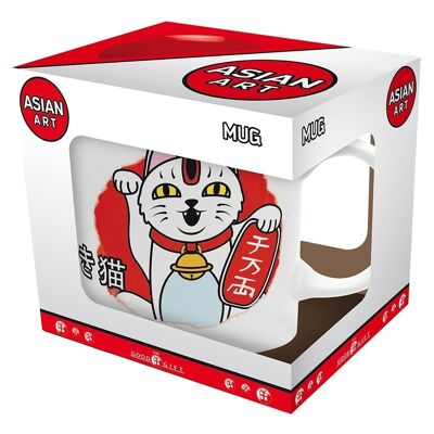 Lucky Cat - Mug 320 ml - Asian Art - boîte x2