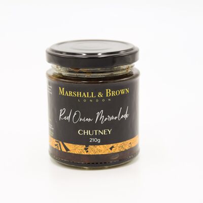 Chutney di marmellata di cipolle rosse e marroni Marshall