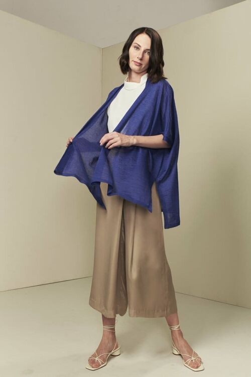 Blue Tangelo alpaca kimono