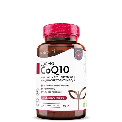 Co Enzyme Q10 200mg Vegan Capsules - 1 Month Supply