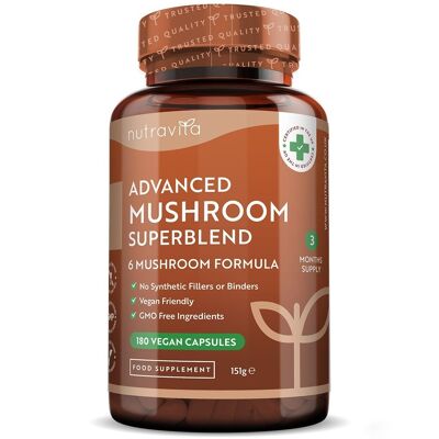 Mushroom Superblend 180 Vegan Capsules