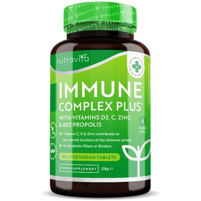 Immune Complex 180 Tablets with Vitamin D & Vitamin C