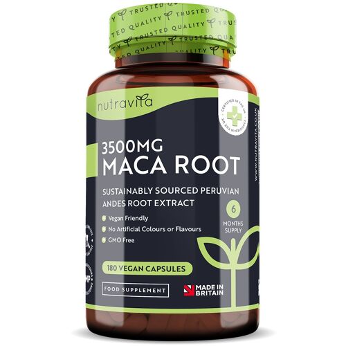 Maca Root 3500mg 180 Vegan Capsules