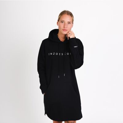 WOMEN'S ORGANIC COTTON HOODIE DRESS "STATEMENT"