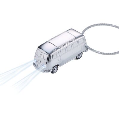Porte-clés avec lumière LED (blanc) | VW Bulli (Volkswagen T1, 1962) | LUMIÈRE BULLI T1 1962