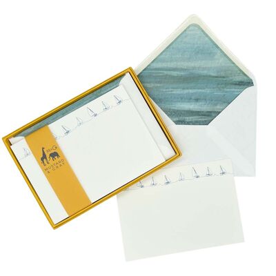 Regatta Notecard Set with Lined Envelopes
