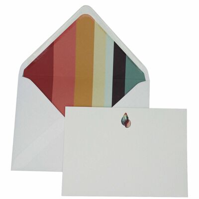 Ensemble de cartes de notes Shell avec enveloppes doublées