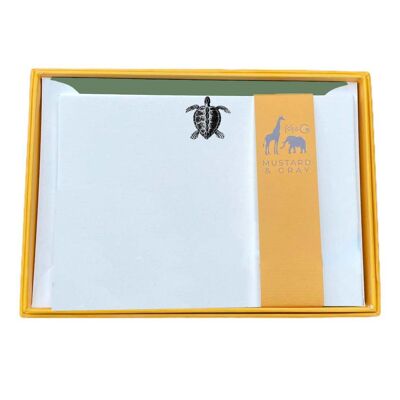 Turtle Notecard Set with Lined Envelopes