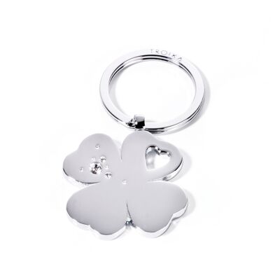 Keyring | four-leaf clover | with SWAROVSKI® ELEMENTS | luck, symbol | GIRLS BEST FRIENDS "Clover"