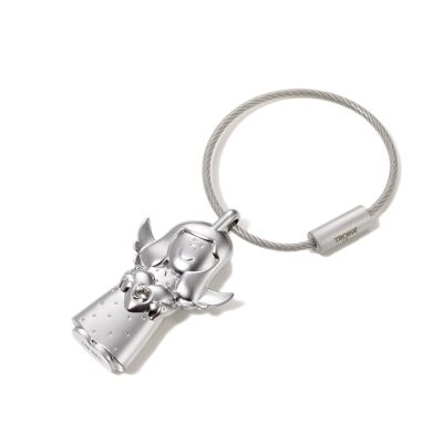 porte-clés | Ange avec coeur | avec SWAROVSKI® ELEMENTS | avec boucle de fil | Amour, Saint Valentin, Noël | VALERIE