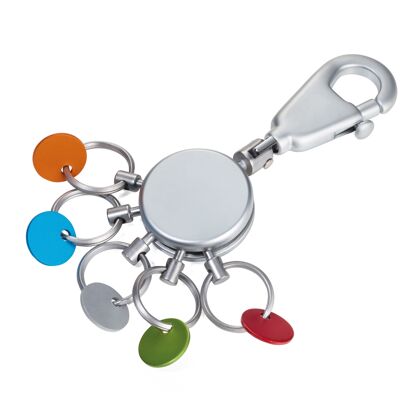 Schlüsselanhänger | 5 ausklinkbare Ringe | PATENT/Colour
