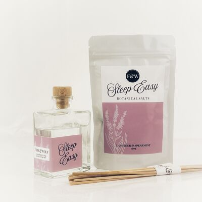 Botanical Sleep Easy Geschenkset | Reed Diffuser und Badesalz