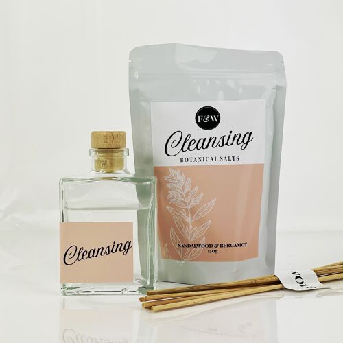 Botanical Cleansing Gift Set | Reed Diffuser and Bath Salts