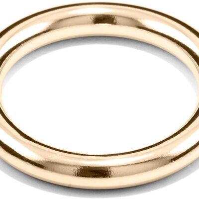 Ring fett, Silber 925, Sterlingsilber, Ringgröße 51, handgefertigt in Deutschland, JRJ - 14 Karat (585) Gelbgold - 50 (15,9) - 585