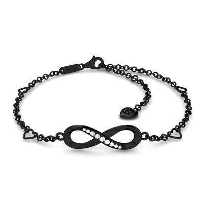 Infinity sign anklet "Infinity" - Black - S005