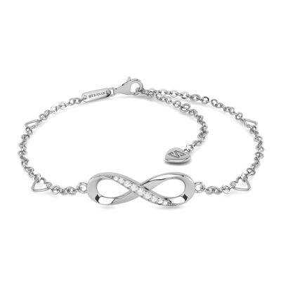 Infinity sign anklet "Infinity" - silver - S006
