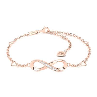 Infinity sign anklet "Infinity" - rose gold - S008