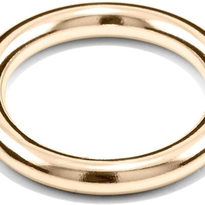 Ring fett, Silber 925, Sterlingsilber, Ringgröße 51, handgefertigt in Deutschland, JRJ - 14 Karat (585) Gelbgold - 54 (17,2) - 585