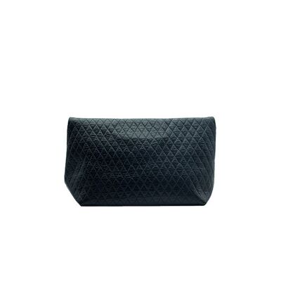 Medium Quilted Pouch Black