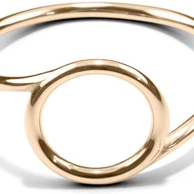 Ring SPIRAL, Gold 585 oder Silber 925, Größe 50-56, Handgefertigt in Deutschland, JRJ - 14 Karat (585) Gelbgold - 56 (17,8) - 585