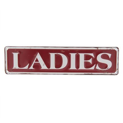 Tekstbord ladies 40x10 cm 1