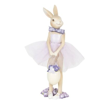 Decoratie konijn meisje 8x8x25 cm 1