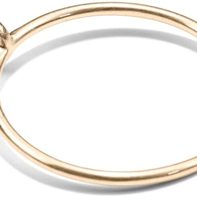 Ring LOOP, Gold 585 oder Silber 925, Größe 50-56, Handmade in Germany, JRJ - 14 Karat (585) Gelbgold - 53 (16.9) - 585
