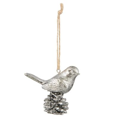 Decoratie hanger vogel 6x2x6 cm 1