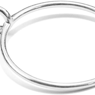 Ring LOOP, Gold 585 oder Silber 925, Größe 50-56, Handmade in Germany, JRJ - Silber - 52 (16.6) - 925 Sterling Silver