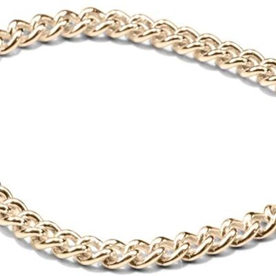 Kette oder Ring Endless, fine(01), raw(02), Snake(03), Gold 585' oder 'Silber 925', Ringgröße 50-54, Länge 120 cm, Handmade in Germany, JRJ - 14 Karat (585) Gelbgold - 52.02 Millimeter - 585