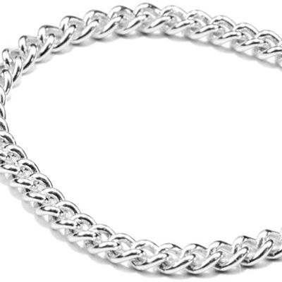 Kette oder Ring Endless, fine(01), raw(02), Snake(03), Gold 585' oder 'Silber 925', Ringgröße 50-54, Länge 120 cm, Handmade in Germany, JRJ - Silber - 52.02 Millimeter - 925 Sterling Silver