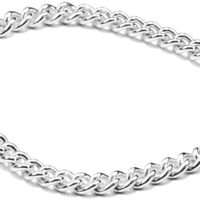 Kette oder Ring Endless, fine(01), raw(02), Snake(03), Gold 585' oder 'Silber 925', Ringgröße 50-54, Länge 120 cm, Handmade in Germany, JRJ - Silber - 50.02 Millimeter - 925 Sterling Silver