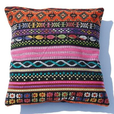 Cushion cover "HAVANNA" 40 - cushion cover with pink jacquard pattern