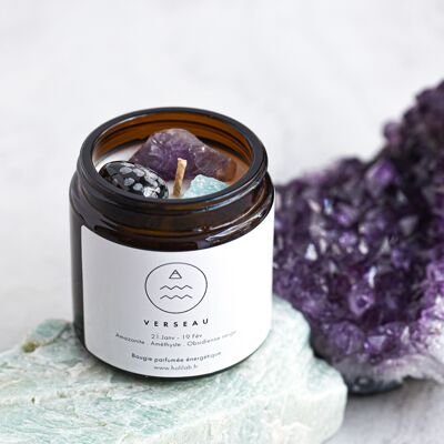 AQUARIUS - Scented vegan astrological energy candle