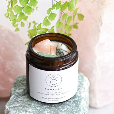 Taurus - Scented vegan astrological energy candle