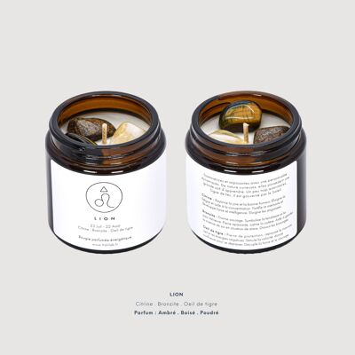 Leo - Scented vegan astrological energy candle