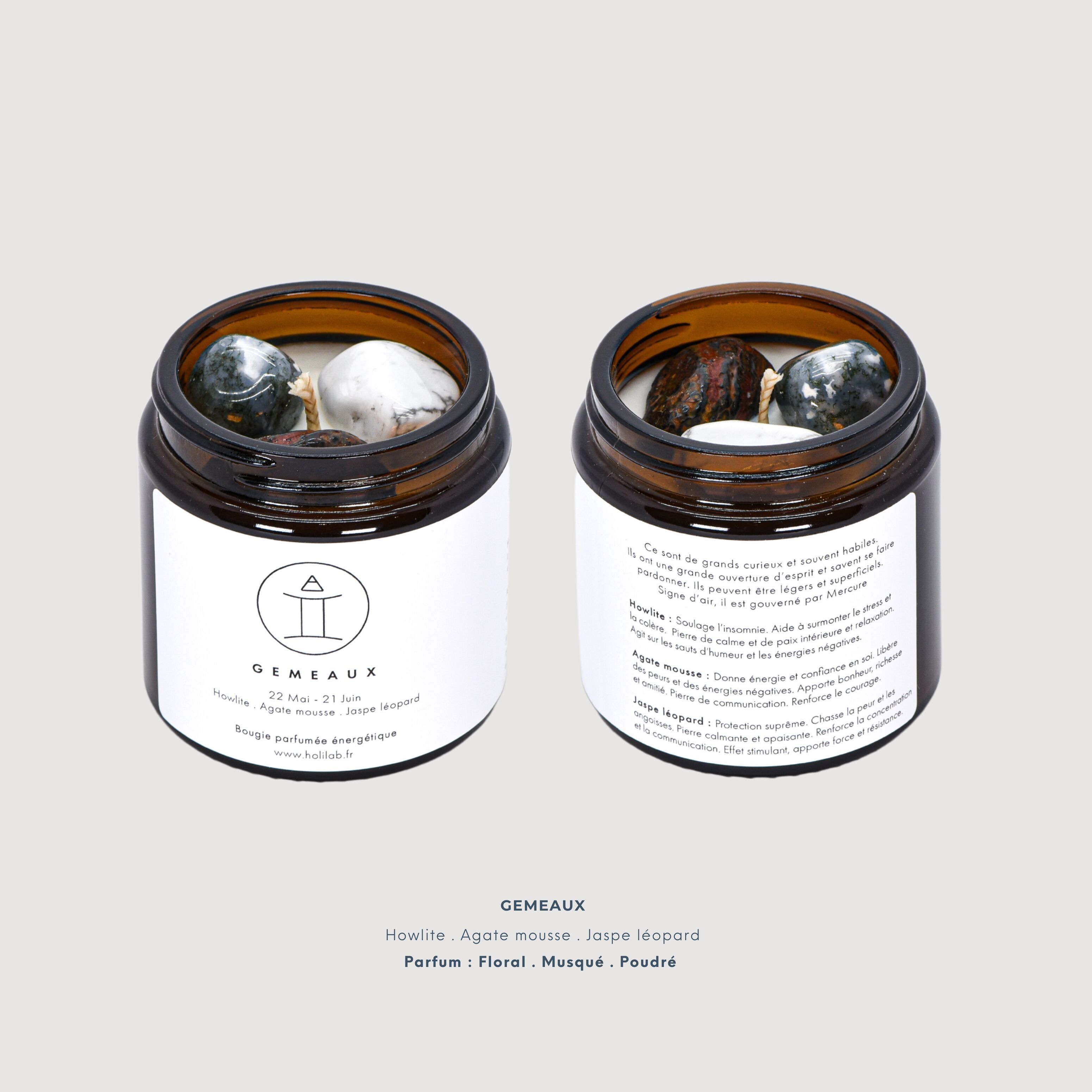 Gemini - Scented vegan astrological energy candle