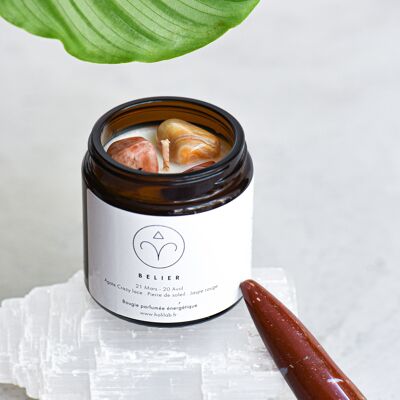 Aries - Scented vegan astrological energy candle