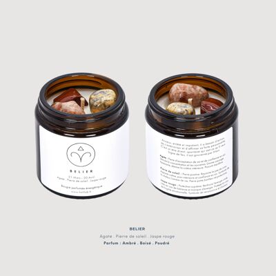 Aries - Scented vegan astrological energy candle