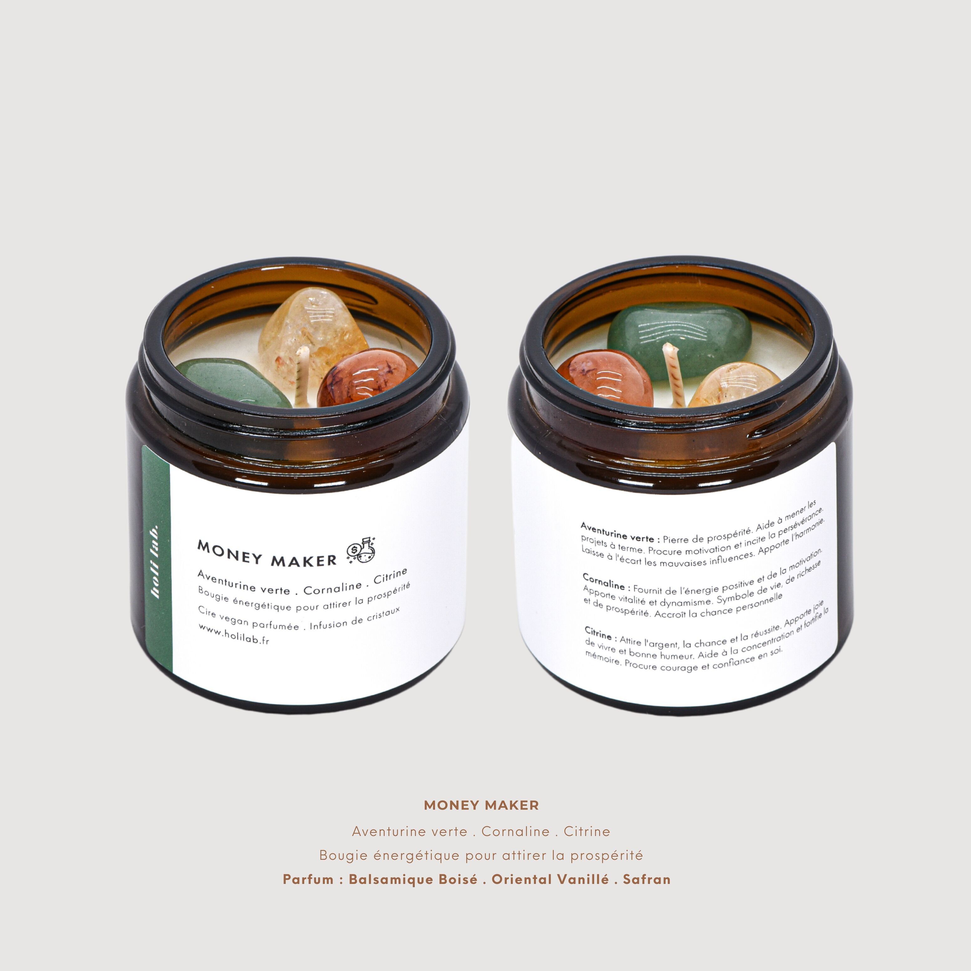 Money maker - Candela energetica vegana profumata Intention