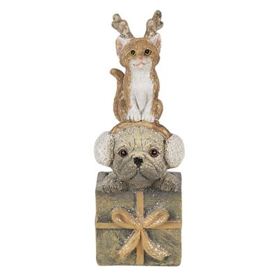 Decoratie hond en kat 5x5x13 cm 1