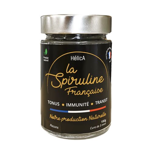 Spiruline cultivée en France en flocons 180g